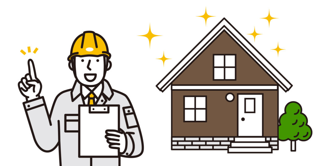 カバー工法の工事が終わり、家が綺麗になった画像